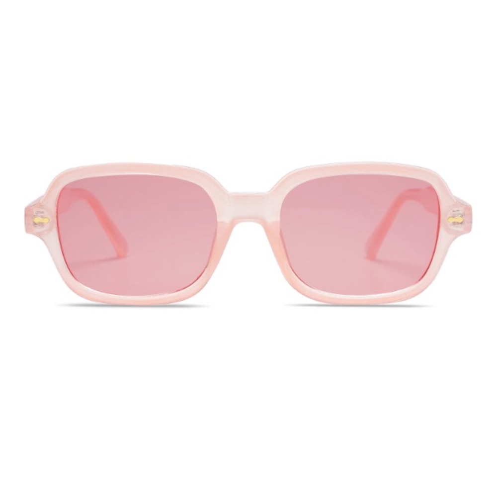 Oversized Retro VANLINKER Women’s Pink Rectangle Sunglasses